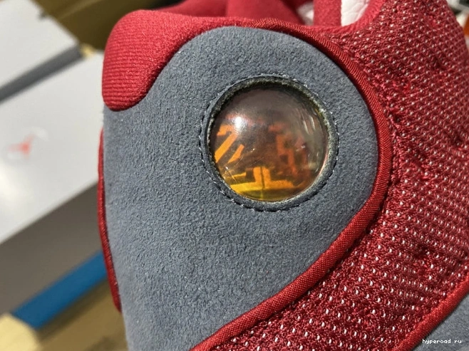 13 Gym 414571-600 Flint Jordan Grey Retro Air Red 0530
